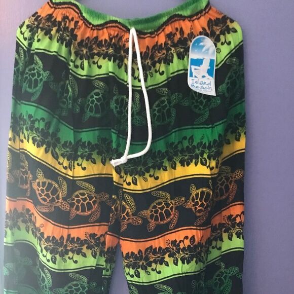 Island Beach Resort Pants in bright, vibrant colors - Picture 5 of 8